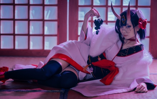 【翼方阁】定制!FGO酒吞童子/茨木童子 冬祭礼装 和服cosplay女