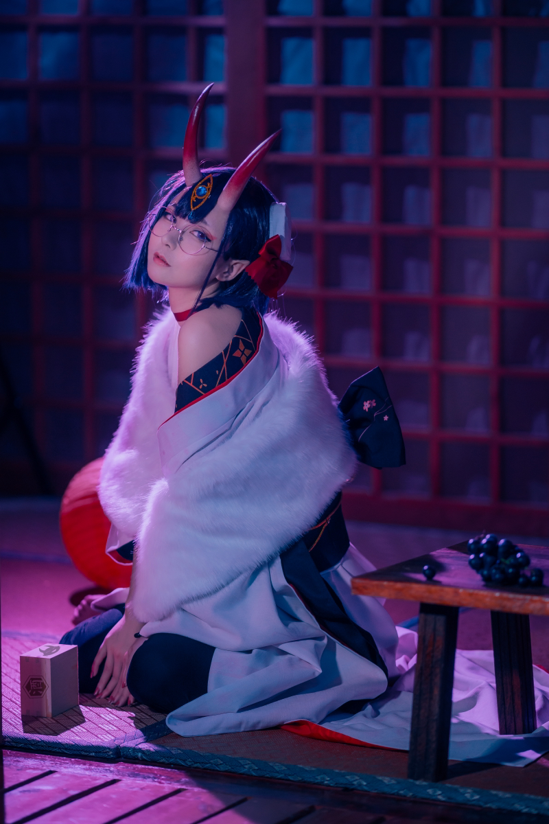thumbnail for [Wingfang Pavilion] Customized! FGO Shuten Douji / Ibaraki Douji Winter Festival Dress Kimono Cosplay Female