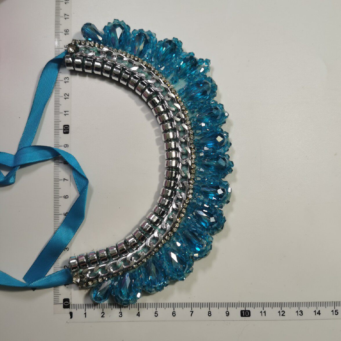 2019 KOREAN VERSION OF THE WILD HANDMADE BEAD CRYSTAL FALSE COLLAR BEADED FALSE COLLAR CLOTHING DECORATION COLLAR