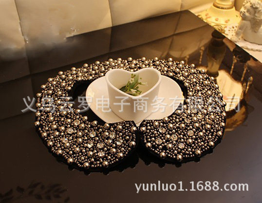 KOREA PERSONALITY JEWELRY SPARKLING DIAMOND PEARL FAKE COLLAR VERSATILE HANDMADE BEAD COLLAR NECKLACE