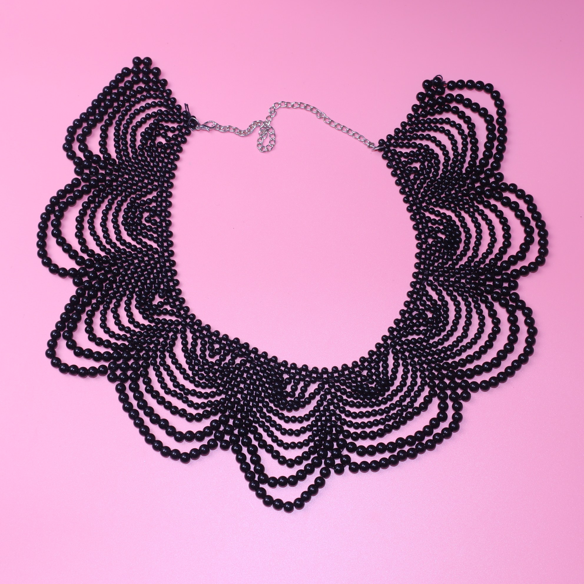 TASSEL WHITE HANDMADE PEARL WOMENS NECKLACE FALSE COLLAR PEARL FALSE COLLAR CLOTHING ACCESSORIES B10