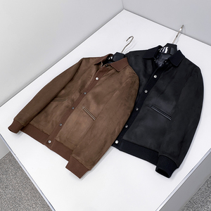 3068P385 25冬新款 白鸭绒鹿皮龙翻领羽绒服  控598图片