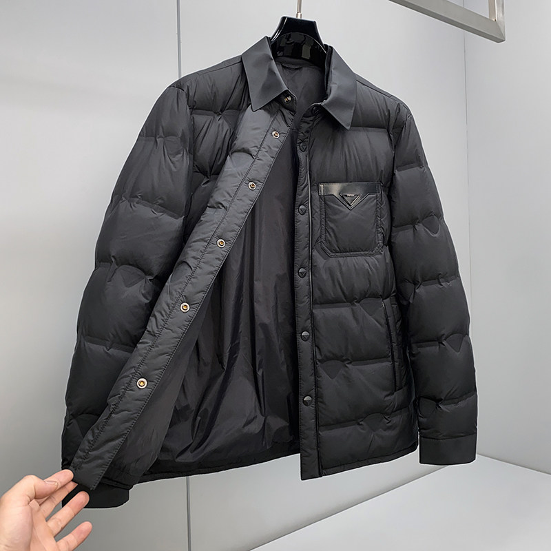 9566P38525冬季新款90%白鸭绒微阔翻领羽绒服控598,男装羽绒服,钱塘2019