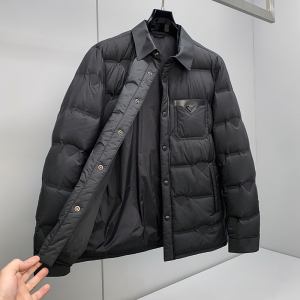 9566P38525冬季新款90%白鸭绒微阔翻领羽绒服控598
