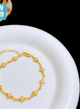 2025新款锆石十字架手链