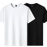 Комплект, бархатная хлопковая цветная футболка с коротким рукавом, круглый воротник, оверсайз