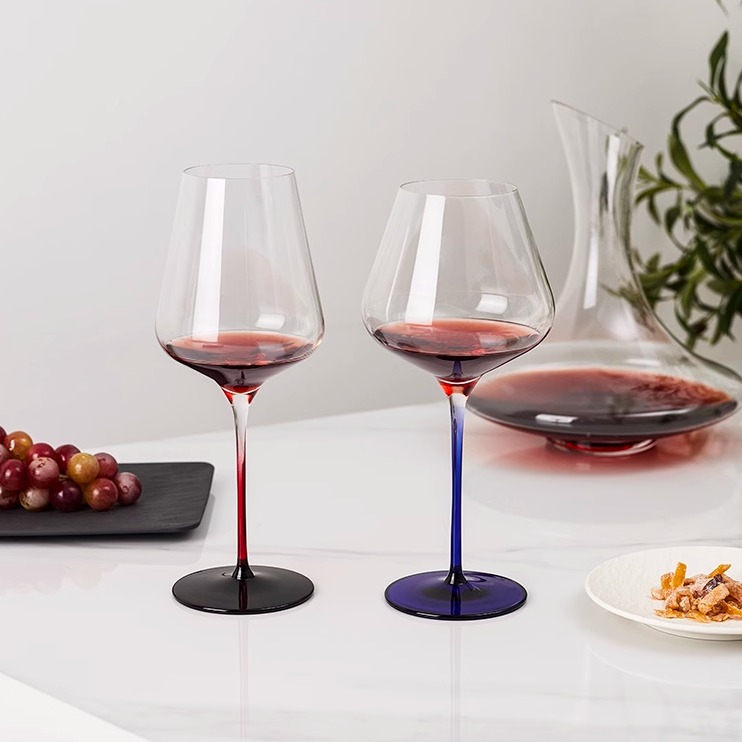 德国进口LESTEL莱仕得勃艮第杯高档波尔多红酒杯礼盒装送礼情侣