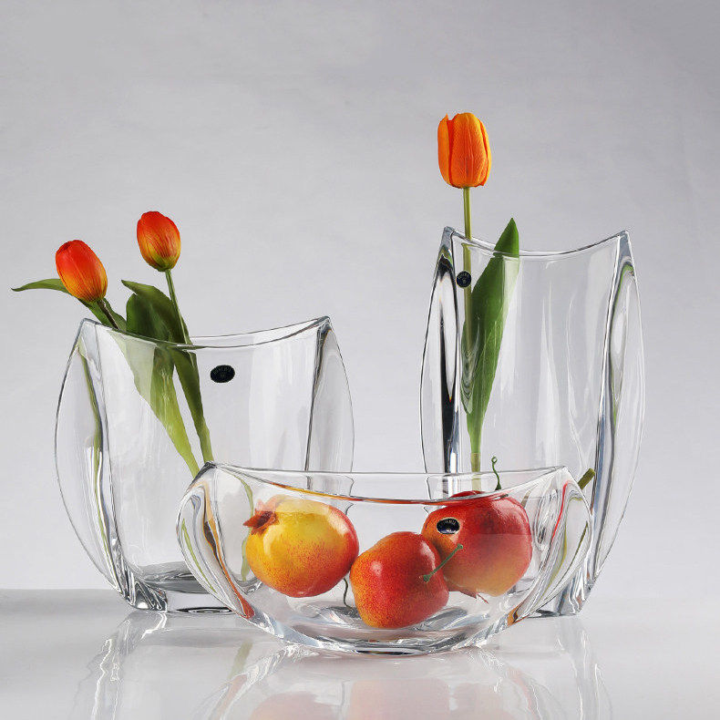 捷克进口BOHEMIA水晶玻璃插花器花瓶花器家用水果盘果斗果盆子,餐饮具,果盆/果盘/果篮,淘宝优惠券,粉丝福利购,淘宝优惠卷
