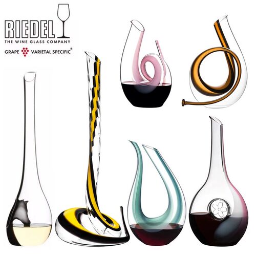 奥地利进口riedel水晶盛酒器手工红酒醒酒器竖琴分酒器高端送礼