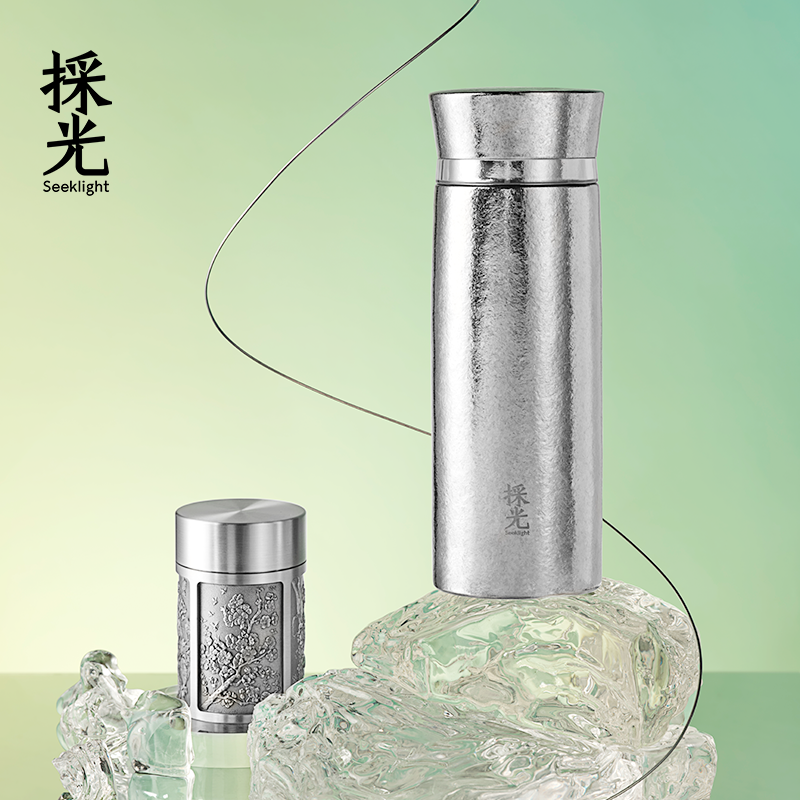 皇家雪兰莪进口纯手工锡制密封茶叶罐保温杯水杯泡茶杯子商务送礼