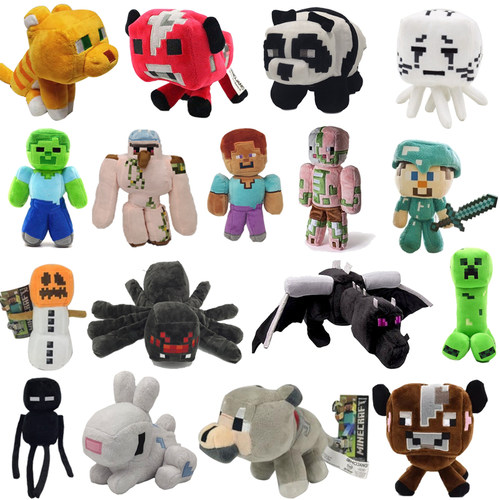 Minecraft toy Enderman, spider Ocelot, Creeper, Ender Dragon