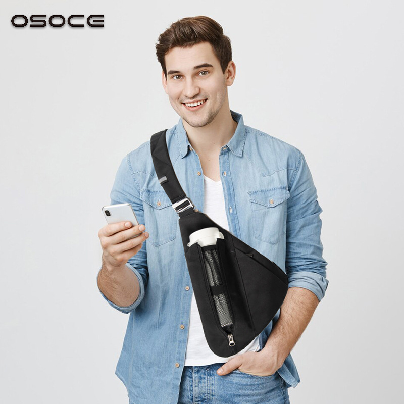 OSOCE英国斜挎包男士单肩包 跨境新款潮流百搭时尚休闲包男女