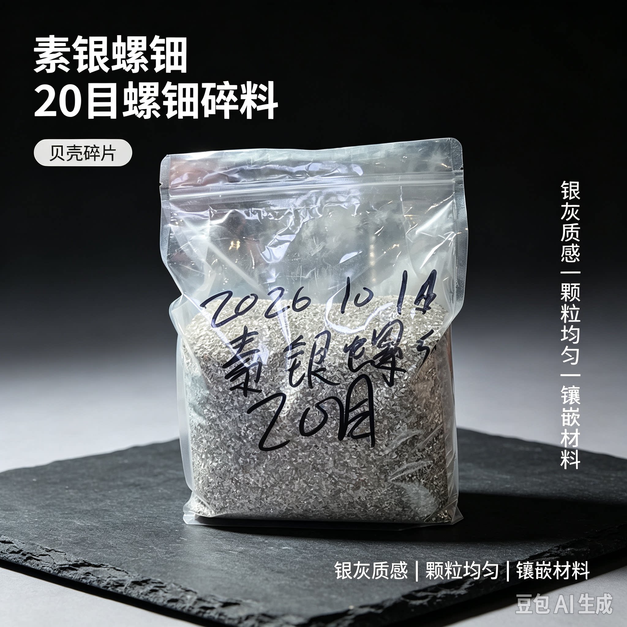 【新西兰鲍鱼贝碎】偏白色大漆漆艺螺钿贝壳碎高品质新西兰鲍鱼碎