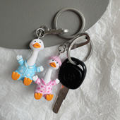 包邮 可可爱爱没有脑袋 创意情侣鸭治愈挂件钥匙扣学生书包挂饰品