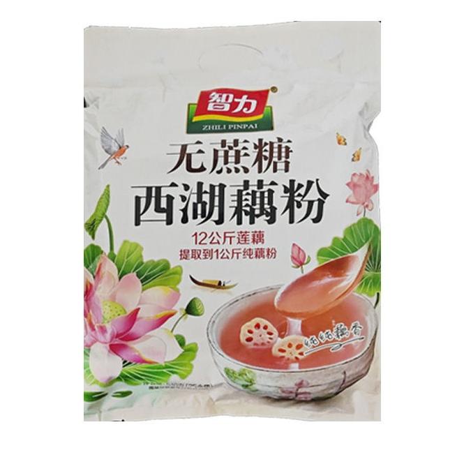智力西湖无蔗糖藕粉510g/袋(25小包)无蔗糖西湖藕粉营养早餐