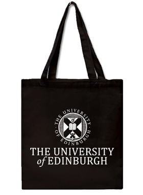 爱丁堡大学帆布袋Edinburgh留学纪念布包 简约环保单肩手提购物袋