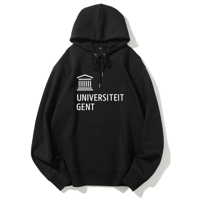 Ghent University留学纪念品根特大学套头连帽卫衣班服加绒聚会