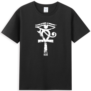 梦回埃及荷鲁斯之眼法老古埃及旅游短袖 纯棉夏 T恤图坦卡蒙衣服装