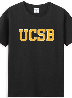 UCSB加州大学圣塔芭芭拉分校校徽班服T恤校服文化衫短袖聚会定制