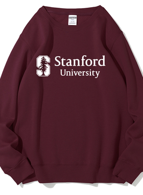 新品斯坦福大学Stanford史丹福圆领卫衣纪念品加绒校服