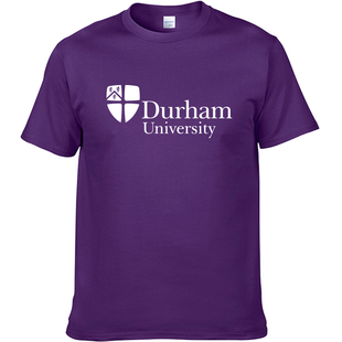 Durham UniversityT恤杜伦大学青少年情侣纪念品圆领纯棉运动短袖