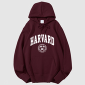 男女薄款 哈佛大学卫衣Harvard University纪念品外套上衣套头衫
