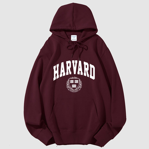 哈佛大学卫衣Harvard University纪念品外套上衣套头衫男女薄款
