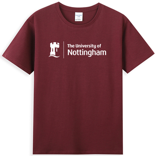 新品UoN诺丁汉大学T恤圆领纪念品礼物短袖文化衫男女通款