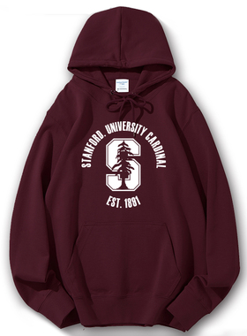 史丹福斯坦福大学校徽男女卫衣STANFORD UNIVERSITY染谷将太同款