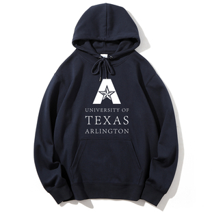 UTA德克萨斯大学阿灵顿分校连帽加绒卫衣纪念品毕业套头校庆秋冬