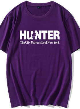 新品纽约城市大学亨特学院短袖Hunter CollegeCUNY聚会T恤定制
