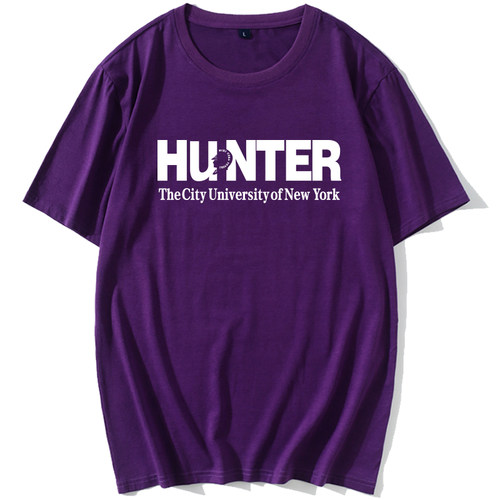 新品纽约城市大学亨特学院短袖Hunter CollegeCUNY聚会T恤定制