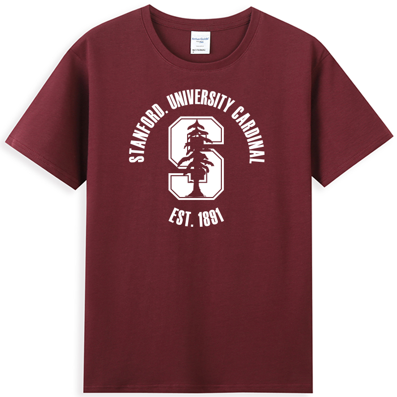 stanford校徽染谷将太短袖t恤
