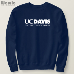 UCD加利福尼亚大学戴维斯分校卫衣圆领套头冬季加绒UC Davis外套