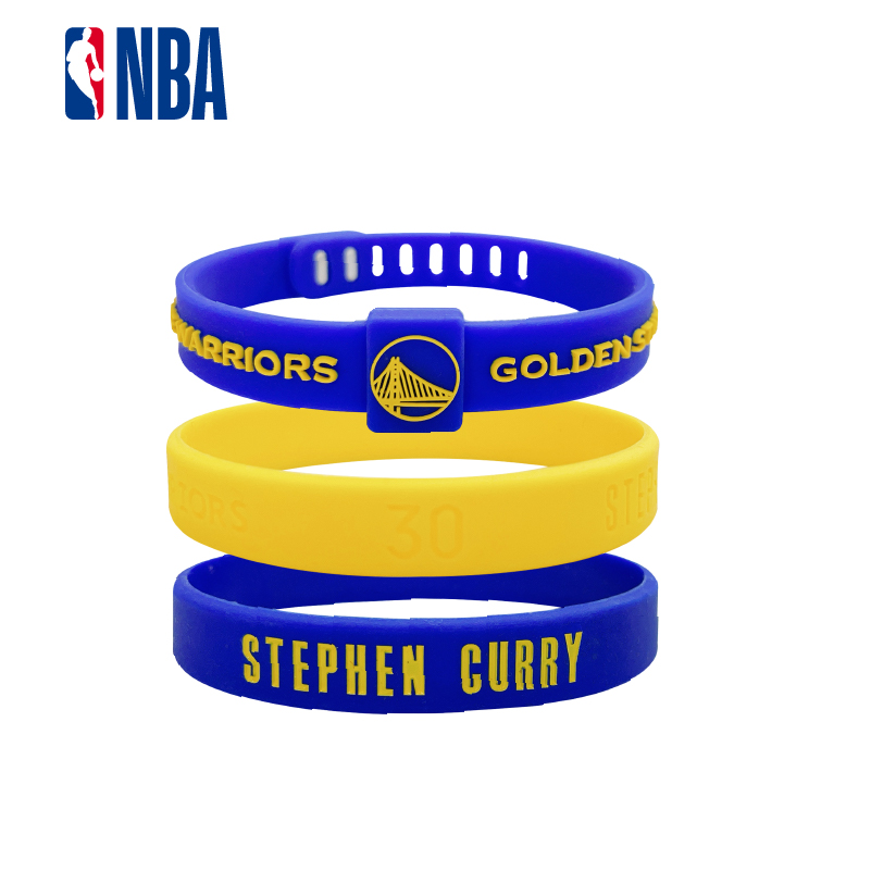 NBA正品篮球手环 湖人詹姆斯勇士库里欧文杜兰特塔图姆爱德华兹