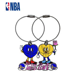 NBA新品 湖人勇士快船凯尔特人情侣磁吸钥匙扣球队周边创意礼品