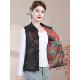 复古盘扣国风马甲外套女中式 中老年妈妈春秋装 时尚 双面穿坎肩背心