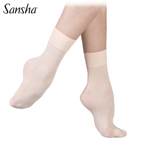 三沙Sansha儿童芭蕾弹力舞蹈短袜