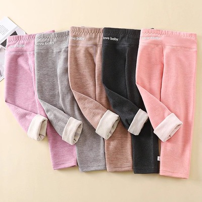 儿童秋冬无骨高腰秋裤德绒校服神器一体保暖裤校园男女童打底裤子