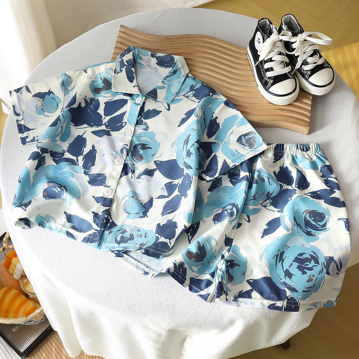 儿童夏季套装男童夏装宝宝短袖短裤中小童t恤宽松衬衫潮童装