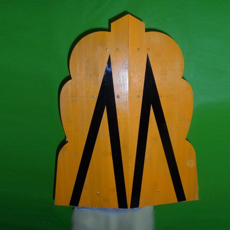 经典古代盾牌士兵舞台表演摄影道具战士木质盾牌罗马手持玩具定制