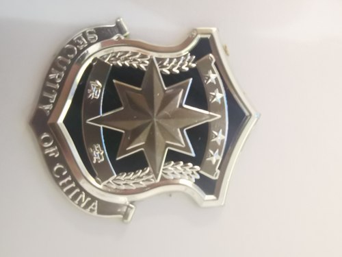 DIY2粘贴式保安大帽徽小帽徽大沿帽徽章标志物业安保服配饰自粘