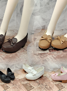 现货SD/BJD 3分4分娃娃鞋子JK小皮鞋单鞋熊妹兔豆豆制服鞋1/4 1/3