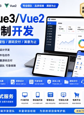 vue3/vue2定制开发 项目整包 前端定制服务 前端外包合作源码交付