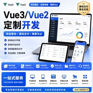 vue3/vue2定制开发 项目整包 前端定制服务 前端外包合作源码交付