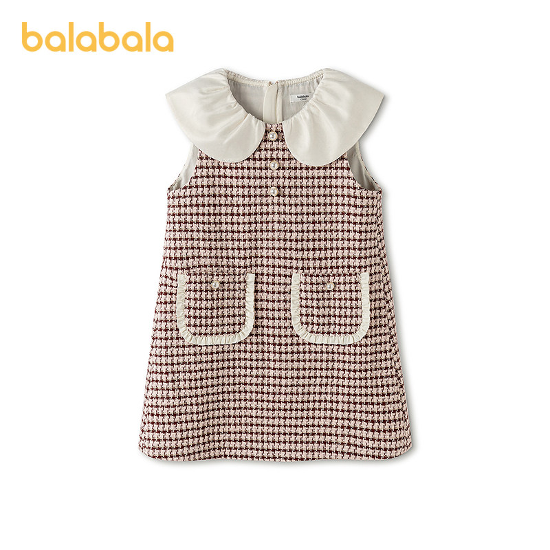 巴拉巴拉连衣裙女童开衫两件套