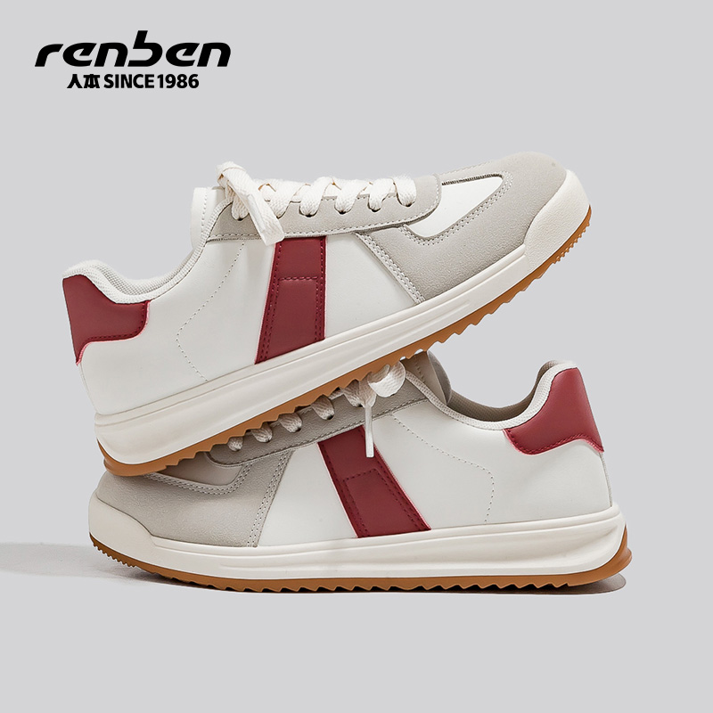 人本厚底小白鞋女款秋季新款