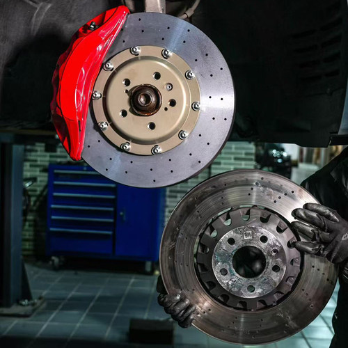 8n9n 前6活塞 375mm后370mm碳纤维陶瓷刹车卡钳适用于奥迪rs5rs6