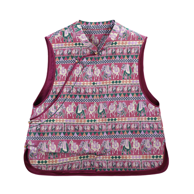 凤轩阁新中式大象蜀锦马甲