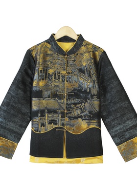 凤轩阁 新款 新中式风汉宫秋月五重纬 外套 121245